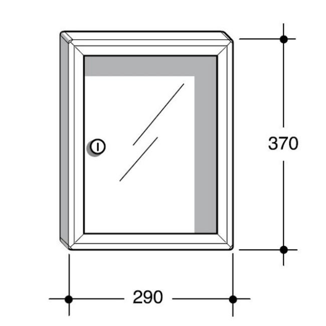 Vendita online Bacheca porta avvisi SB1 29x37x4